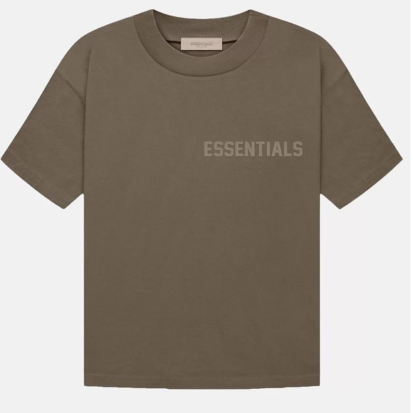 Auth NWT Essentials Fear of God T-Shirt in Wood Only 1 size Avail in Large